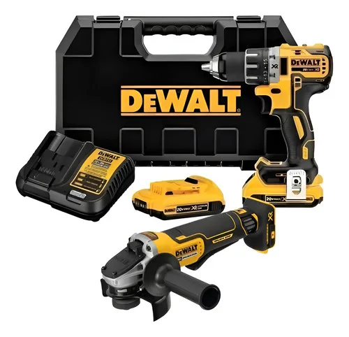 Parafusadeira Furadeira Dcd796 Esemrilhadeira Dcg 413 Bateri Amarelo 20v