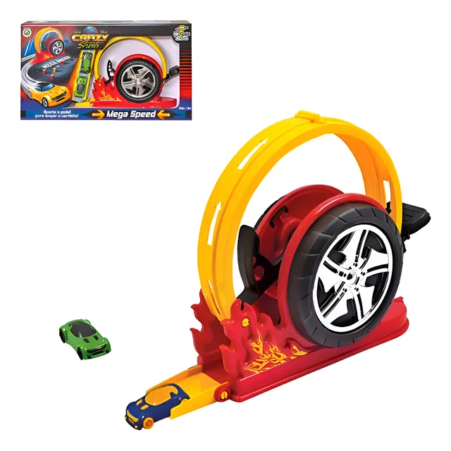 Brinquedo Pista Carrinho Infantil Looping Mega Speed Menino Unica