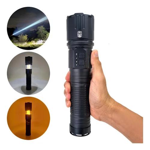 Lanterna Tática Led V3 Alcance 1500mts Modo Lampião Gigante