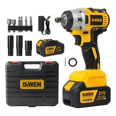 Chave De Impacto Parafusadeira Reforçada Brushless 21v 2bate Amarelo 127/220v 50/60hz