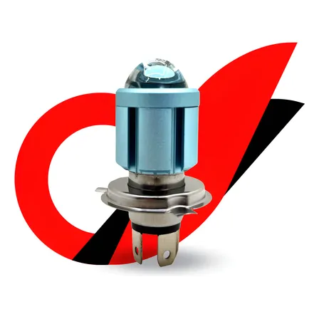 Lâmpada De Led H4 Moto Farol Alto E Baixo 6500k 1500 Lúmens H4 Azul Branco Azulado