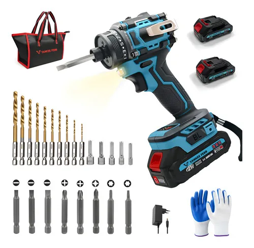 Chave De Impacto 21v Parafusadeira C/ Acessórios Profissiona