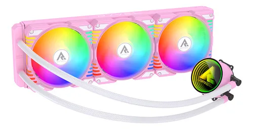 Water Cooler Ryvel Lumin Wave 360 Rosa Argb 360mm Rosa