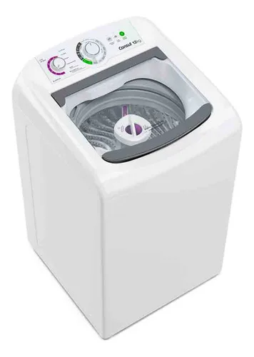 Lavadora De Roupas Consul 12kg Cwh12bb Com Dosagem Econômica 110v Branco