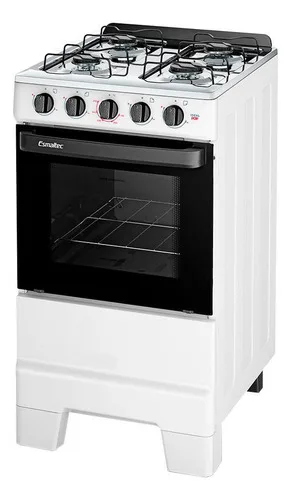Fogão 4 Bocas Ideal Pop Com Mesa Em Inox Esmaltec Branco Bivolt