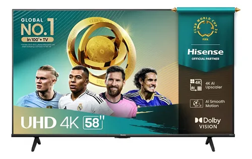 Smart Tv 58 58a6nv Dled 4k Uhd Hdr10+ Dolby Vision Hisense