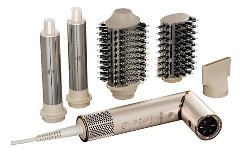 Secador De Cabelos Philco Psc3500 4 Em 1 Dobrável Íon Tourma Bege 127v