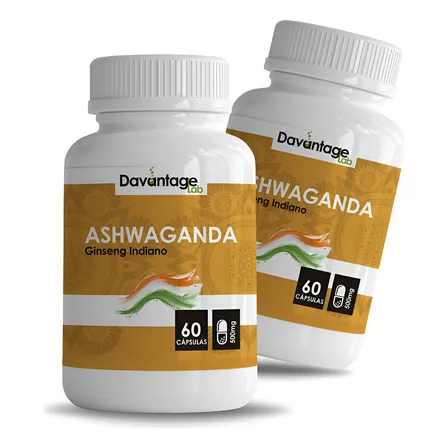 Kit 2 Potes De Ashw A Verdadeira Em Cápsulas 500mg Sem Sabor