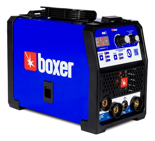 Máquina De Solda Sem Gás Mig 0 Bivolt Mig/tig/mma Boxer Azul 127/220v