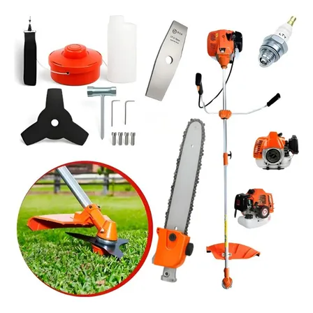 Roçadeira Profissional 7x1 Gasolina 75cc 3.6hp + Motopoda