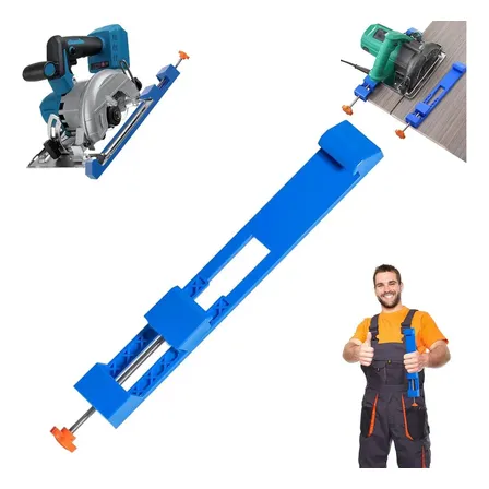 Guia Base De Serra Circular Gabarito Maquina Corte Ajustavel 0