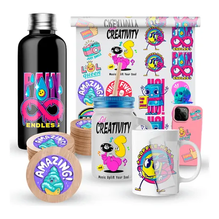 Impressão Em Folha Dtf Uv Adesivos Tamanho A4 Envio Em 24h