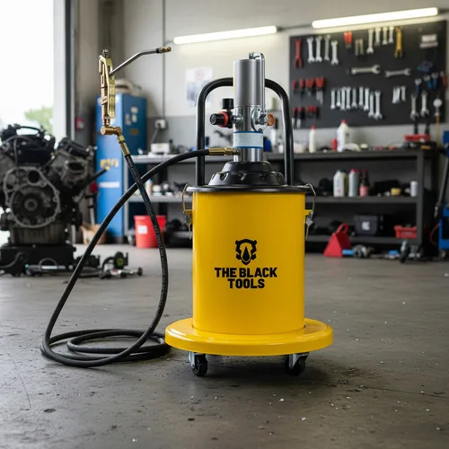 Graxeira Pneumatica 20kg Bomba Propulsora De Graxa C/ Tambor