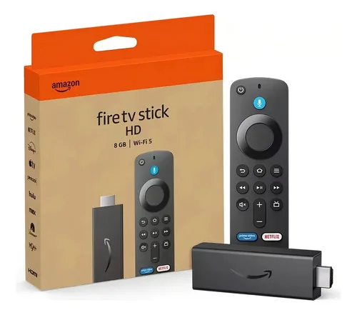 Amazon Fire Tv Stick Hd 4a Gen Preto 8gb 1gb Wi-fi 5 (2024) Preto De Voz
