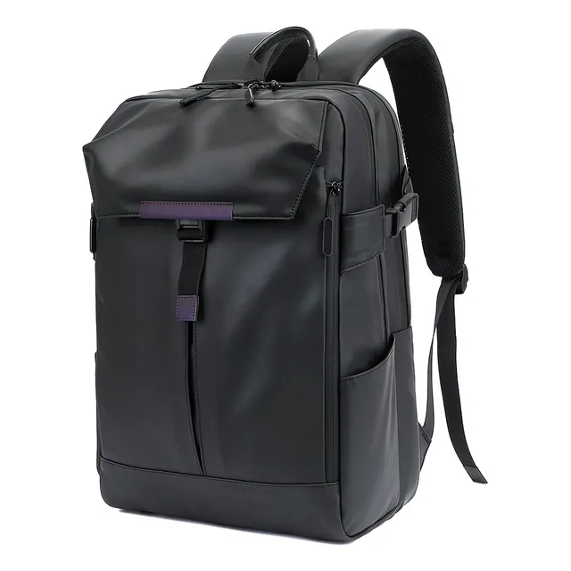 Mochila Notebook Impermeável Escolar Feminina Masculina Pret Preto Liso