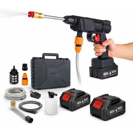 Lavadora Lava Jato Portátil Alta Pressão 2 Baterias C/maleta