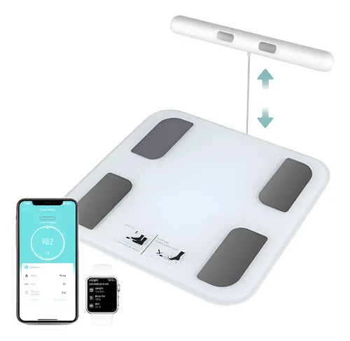 Balança Bioimpedância Digital Gordura-corporal Com Smart App Branco 6v