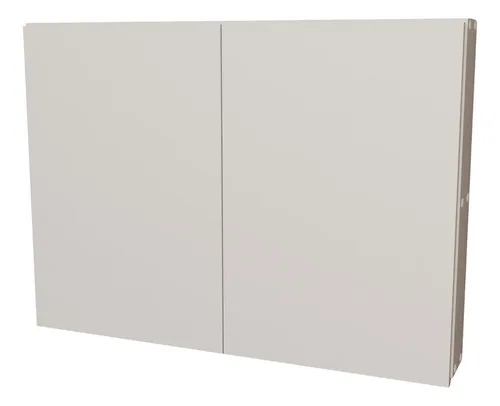 Armário Aéreo Mdf Banheiro 60cm Branco Sem Espelho Com Fundo