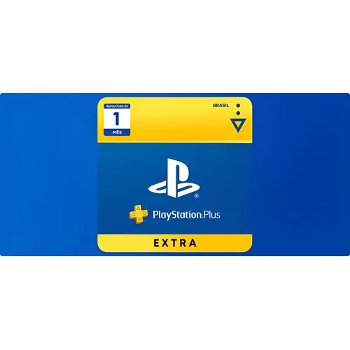 Card Psn Cartão Playstation Plus 1 Mes Extra Br Físico