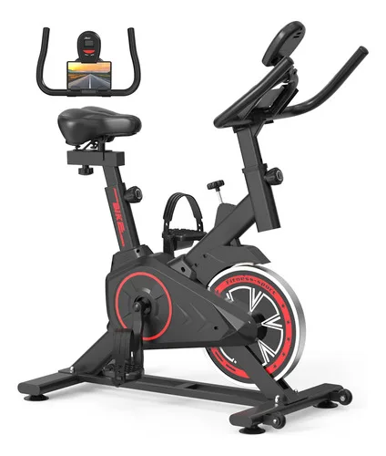 Bicicleta Spinning Premium 8kg Inercia Ergométrica Para Casa Preto/vermelho
