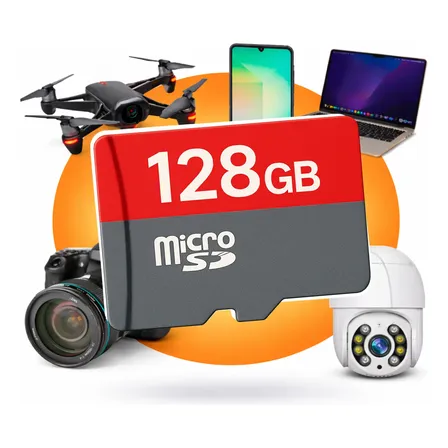 Cartão De Memória Para Câmeras Wi-fi Drones 128gb Micro Sd