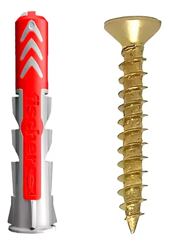 Bucha De Nylon Duopower 6mm Fischer E Parafuso 4x40mm 50pçs