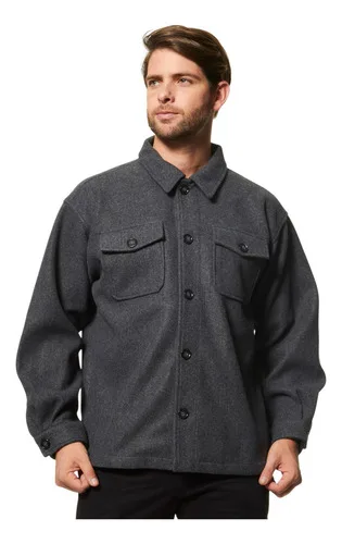 Casaco Masculina Lã Batida Cargo Broken Rules