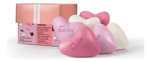 Presente Natura Tododia Sabonetes Sortidos Corações 6un 90g