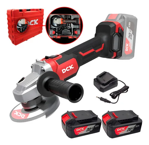 Esmerilhadeira Angular 115mm Sem Fio 2 Baterias Dck