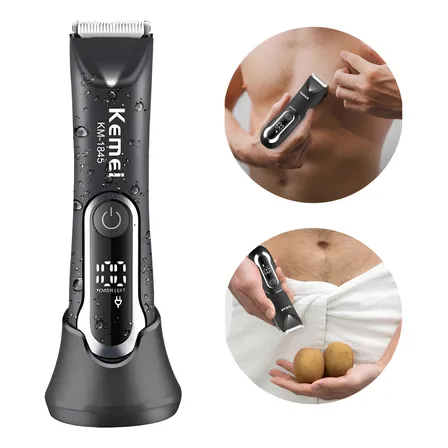 Barbeador Eletrico Depilador Pelo Sem Dores Removedor Intimo Preto 127/220v