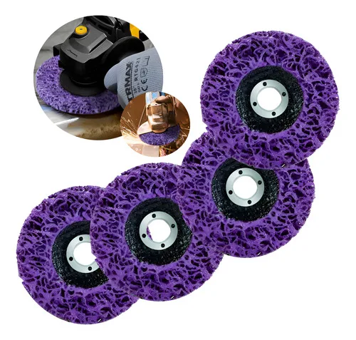 Kit 4 Disco Removedor Tintas Fundos E Vernizes 115mm×22mm Roxo