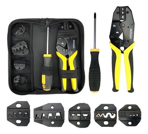 Alicate Multifuncional Terminal Ilhós 8x1 Com 5 Bicos Exbom