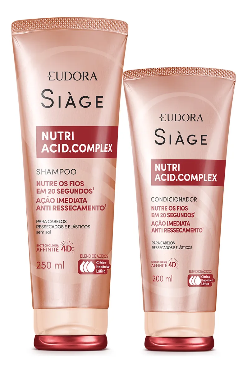 Combo Siàge Nutri Acid.complex: Shampoo 250ml + Condicionado