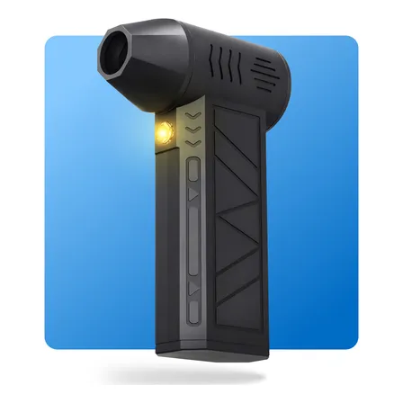 Mini Soprador Turbo Jet Alta Potência Recarregável Usb Preto 127/220v