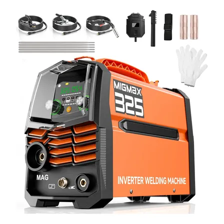 Máquina Solda Portátil 325a 3 Em 1 Mig+tig+mma 110/220v