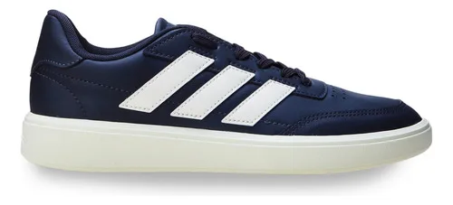 Tênis Casual Feminino Courtblock adidas Azul Marinho E Branco Liso 36 Br