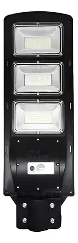 Solar Luminária Pública Poste Rua Led 150w C/ Sensor Preto Preto Branco-frio