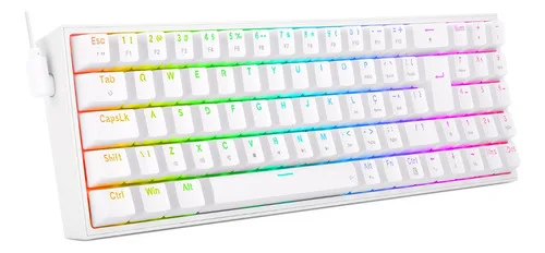 Redragon Pollux Rgb Lunar White Switch Vermelho Lunar White Português Abnt2