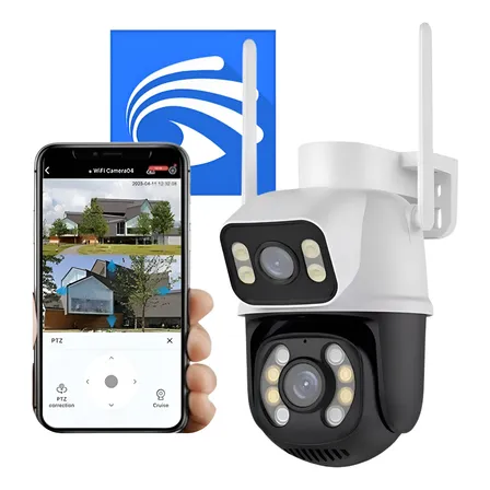 Câmera Dupla Segurança Ip Wifi Externa Lente 6mp App Yoosee Câmera Dupla Segurança