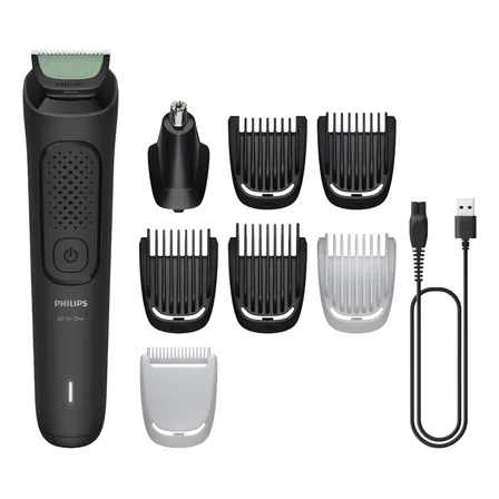 Aparador De Pelos Multigroom 8 Em 1 Mg3917/15 Philips Preto 127/220v