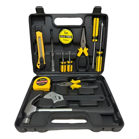 Jogo Ferramentas Chave Basica Manual 12 Peças Kit Maleta Preto