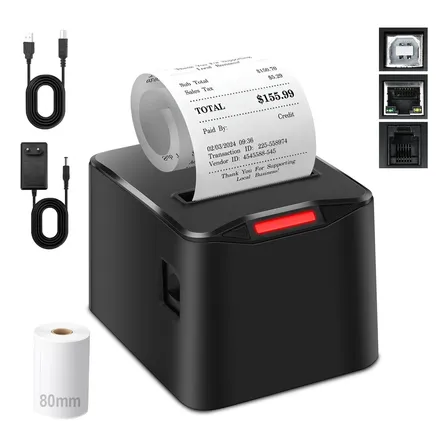 Impressora Térmica Não Fiscal 80mm Usb Rede Com Guilhotina Preto 127/220v