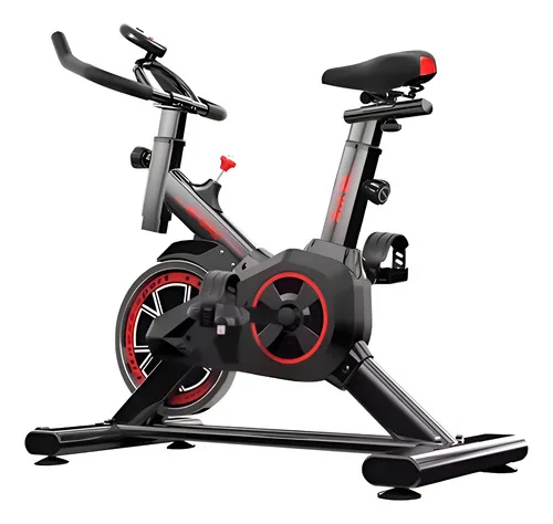 Bicicleta Ergometrica Spinning Fitness Roda De Inércia 8kg Vermelho E Preto