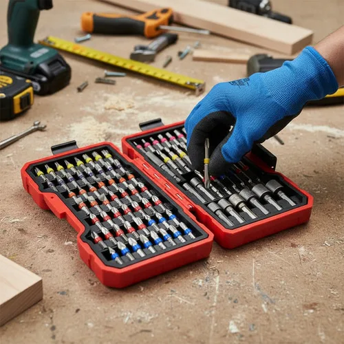 Jogo Bits P/ Parafusadeira Furadeira 83pcs Pontas E Soquetes