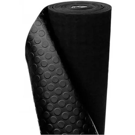 10m² Piso Emborracha Moeda Preto 3mm X 10mt Comp X 1mt Larg Preto Moeda