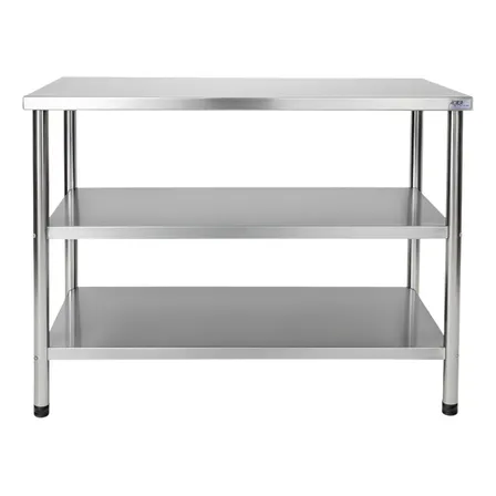 Mesa Bancada 100% Inox Fast Essencial 1,10x0,50 2p