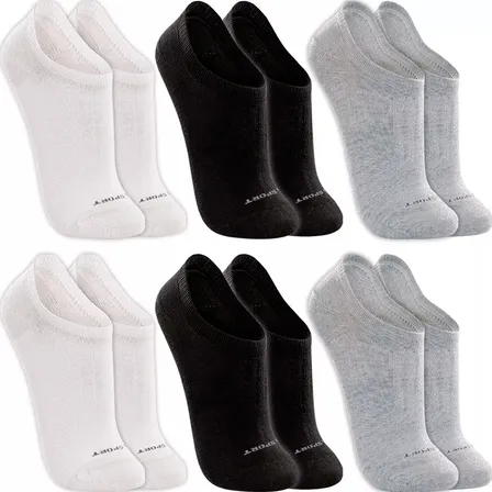 Kit 6 Pares Meias Lupo Sapatilha Invisível Soquete Original