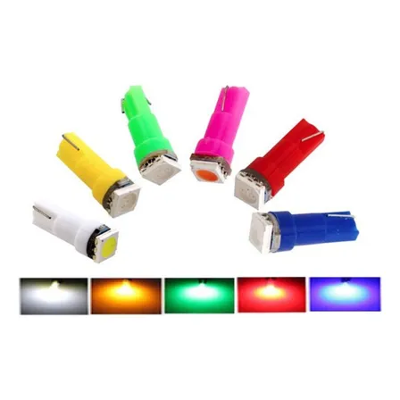 Kit 20 Lampada T5 1 Led Pinguinho Luz Cores Atacado