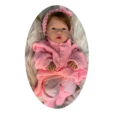 Bebê Reborn Menina Silicone Realista 24 Itens - Igual A Foto