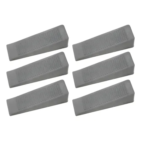 6x Fixador Prendedor Trava Porta Cunha Trava Black Discreto